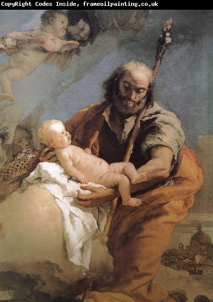 Giovanni Battista Tiepolo Saint Joseph and the Son